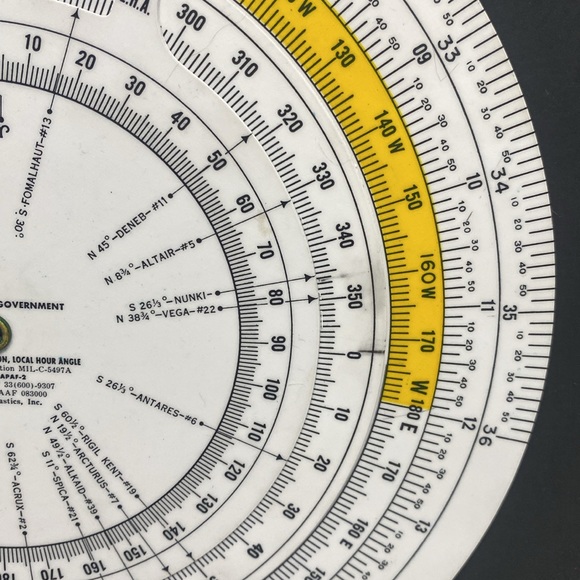 Air Navigation Plotter Type X-1 Circular Flight Computer for Aviation Courses - Picture 5 of 15